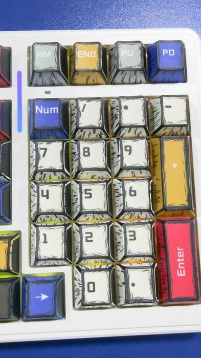 Клавиатура AULA F99 Comics RU/EN-оригинал Leobog Star Vector Switc