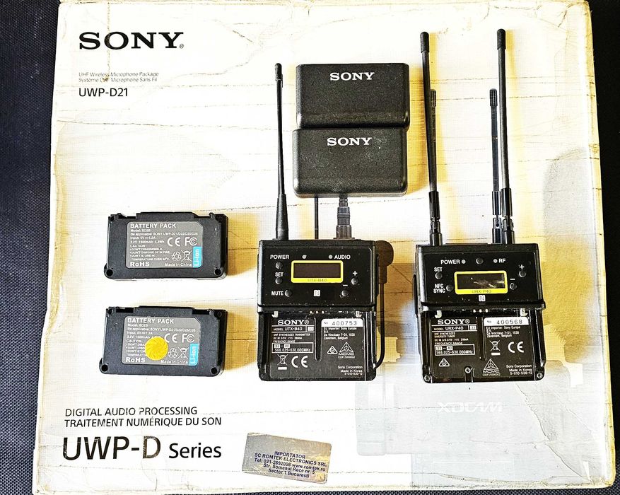Sistem audio wireless Sony UWP-D21 -instrument cu acumulatori