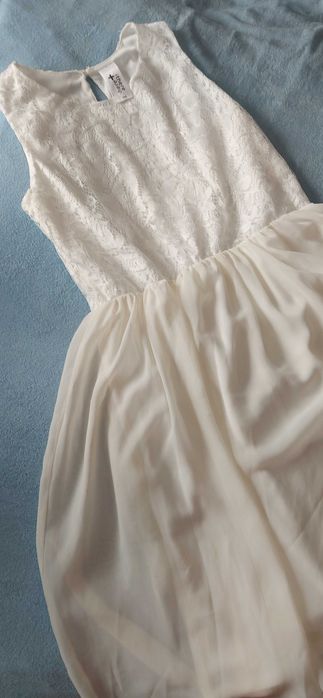 Rochie alba eleganta fetite masura 164