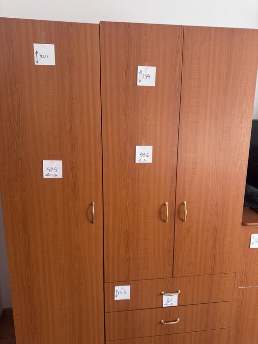 Mobila dormitor cu pat si birou