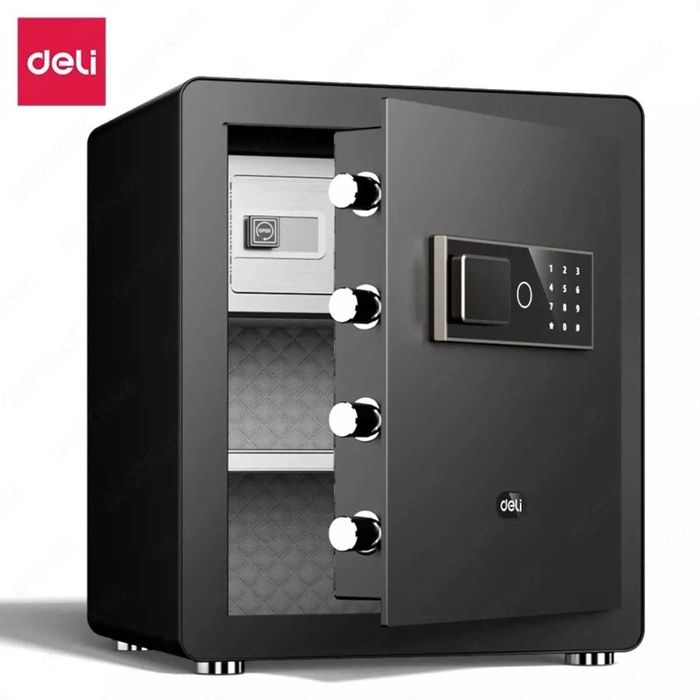 Сейф Deli ET571 биометрический 450x380x320 мм 23 кг Скидки !!!