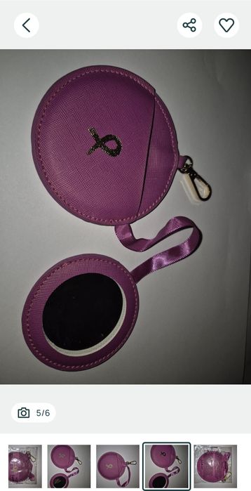 Breloc cu oglinda roz, Avon