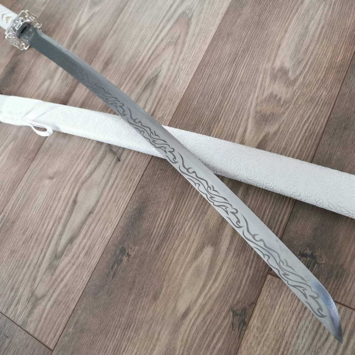 Меч Катана Бял Дракон / White Dragon високо въглеродна стомана Katana