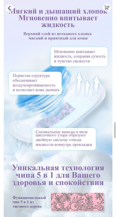 Прокладки лечебные с анионами