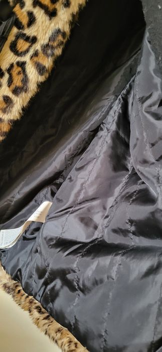Haina leopard de dama, Pull & Bear, geaca din blana