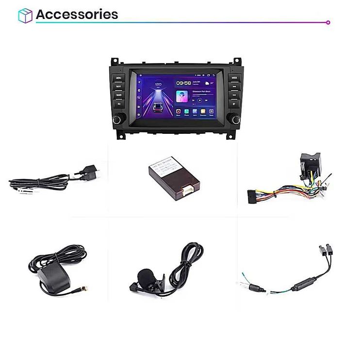 Мултимедия за Mercedes C Class W203 W209 Android C220 CLK Навигация