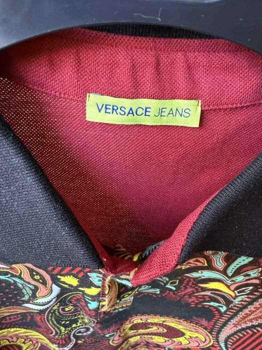 Versace jeans couture тениска с яка