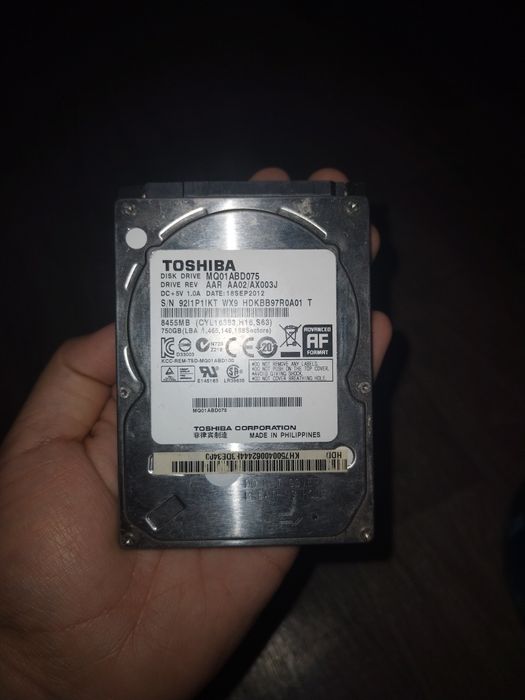 Продам жёсткий диск на ноутбук и подойдёт на компьютер