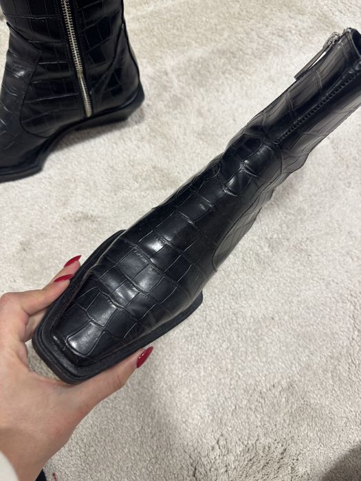 Боти естествена кожа Zara