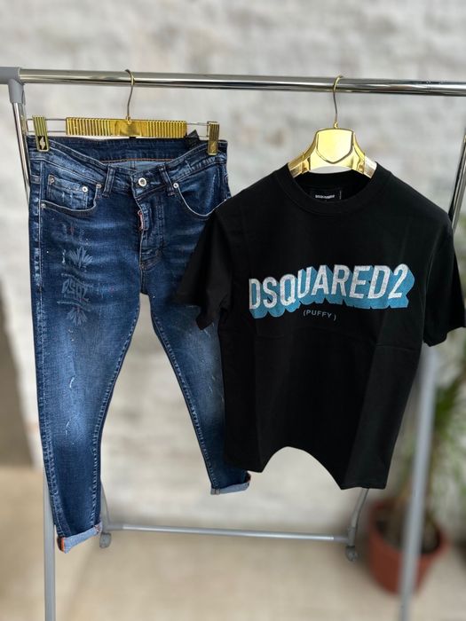 Set dsq calitate premium Blugi+tricou