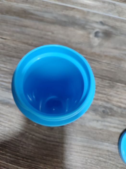 Термокружка голубая