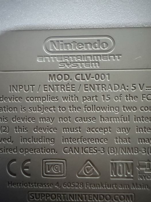Consola Nintendo Clasic Mini CLV-001