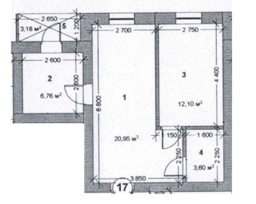 1 xonali 47 kv kvartira sotiladi