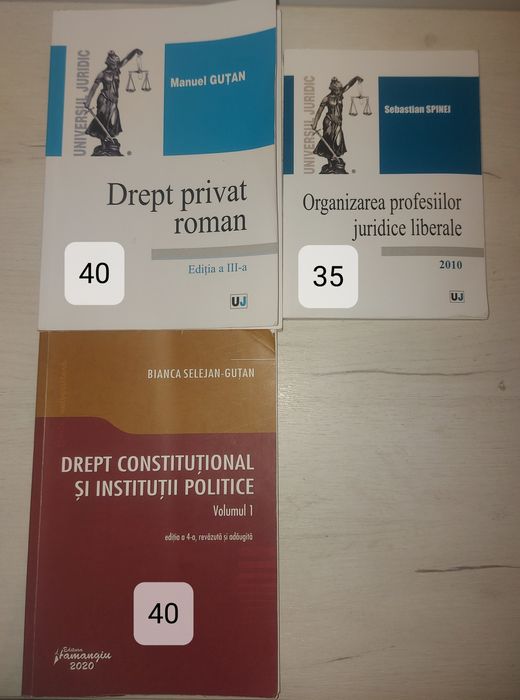 Vând cărți Drept anul I – Facultatea "Simion Bărnuțiu" Sibiu