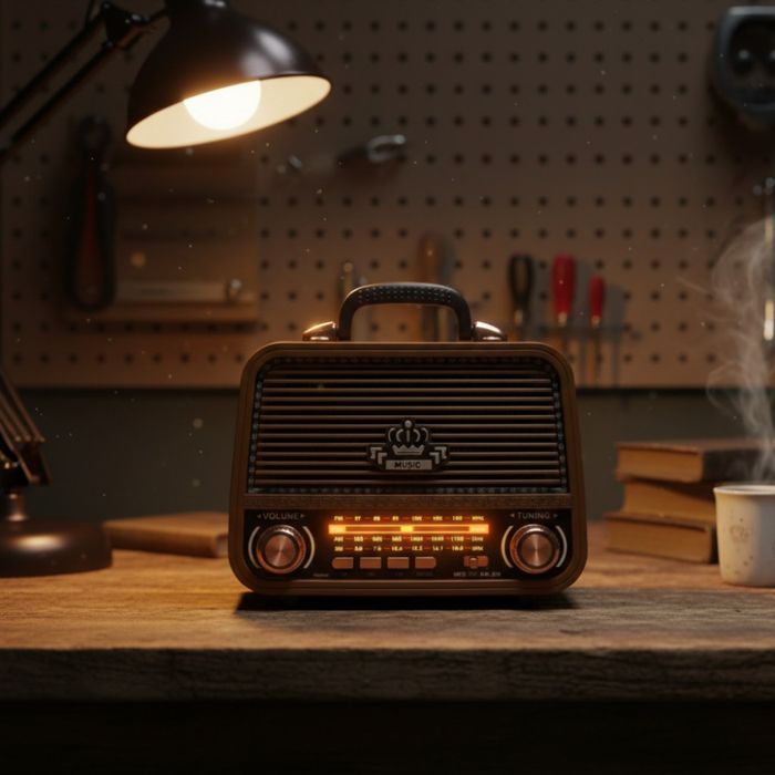 Винтидж радио MEIER MD-1308BT - ретро дизайн с модерни функции