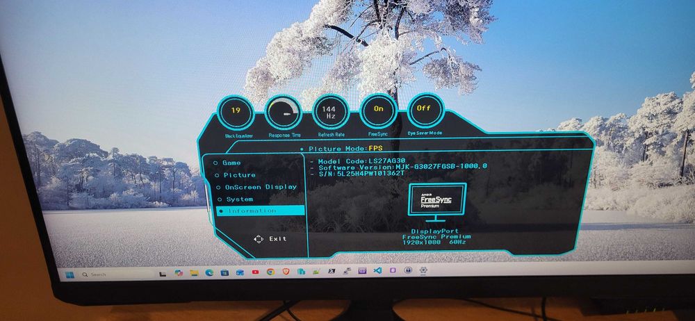 Monitor Samsung Odyssey G3 (27”)
