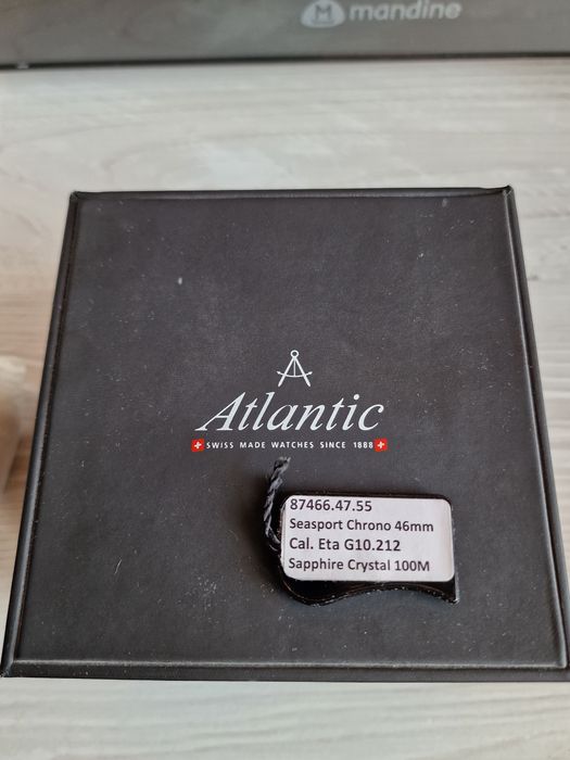 Vând Ceas ATLANTIC Sapphire Crystal 46 mm