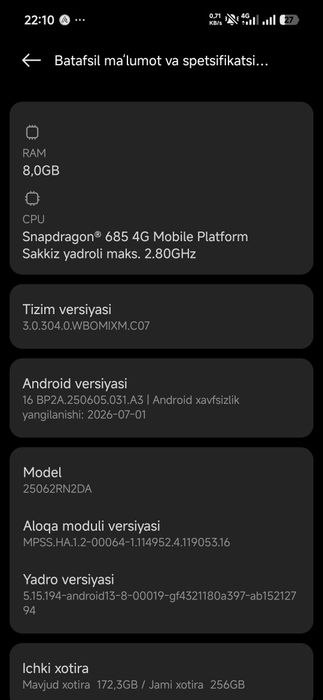 Redmi 15 (256GB / 16GB RAM) — Yangidek, full komplekt!