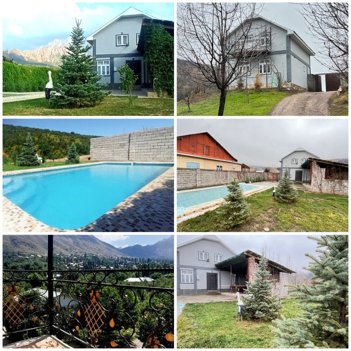 Продается 2-дом 2-участок 1этаж и 2 этаж котеджный в Чимганский горы