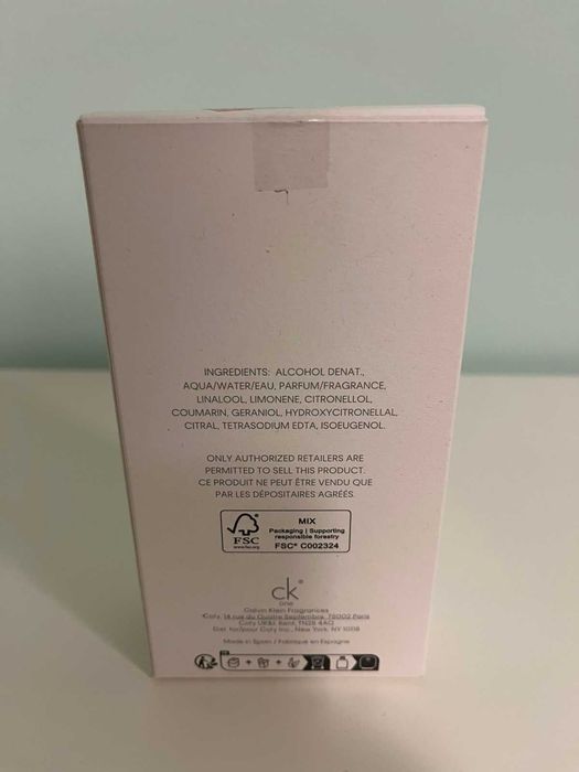 Calvin Klein CK One 100ml. (Нов/Неотварян)