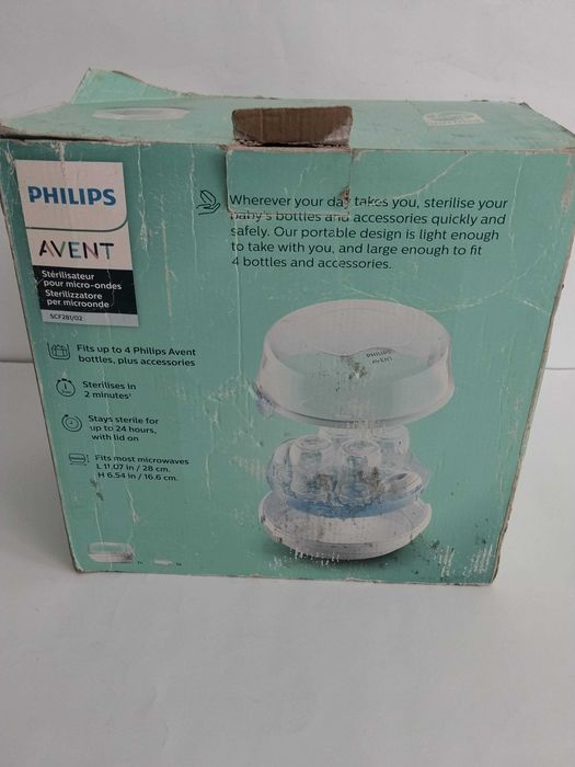 Philips Avent парен стерилизатор за бебешки шишета за микровълнова