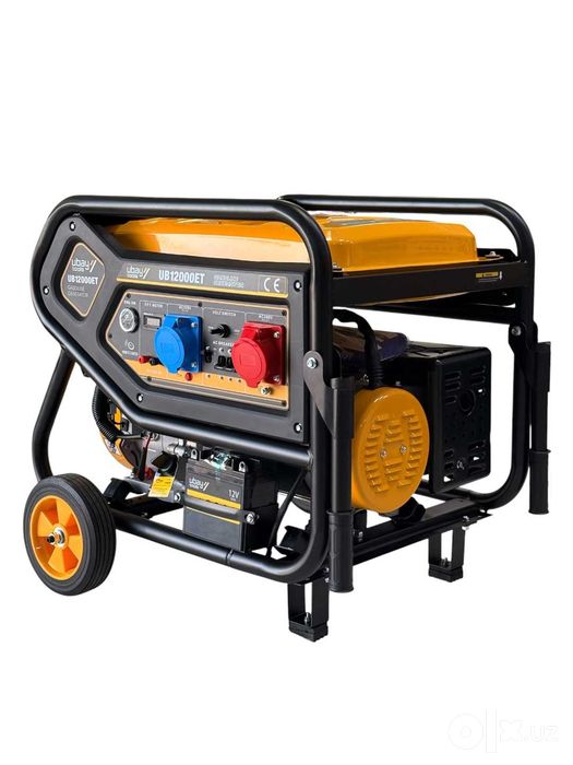 Бензиновый генератор трёхфазный Ubay UB-12000ET, 8,5 кВт, 380/220 В