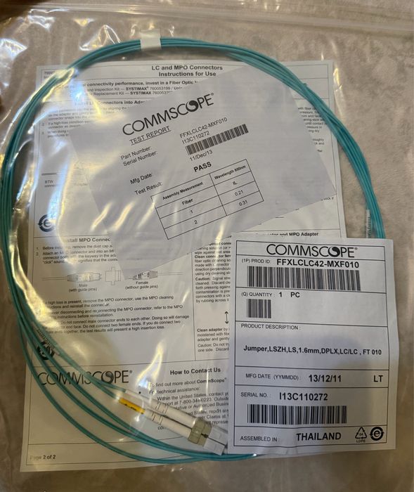 Кабель оптоволоконный Commscope FFWLCLC42-JXF010