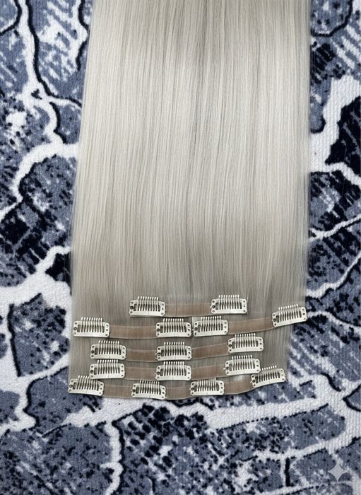 Нова 160 грама руска коса на клипси