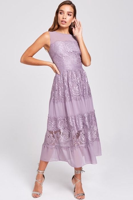 Лилава официална рокля Little mistress