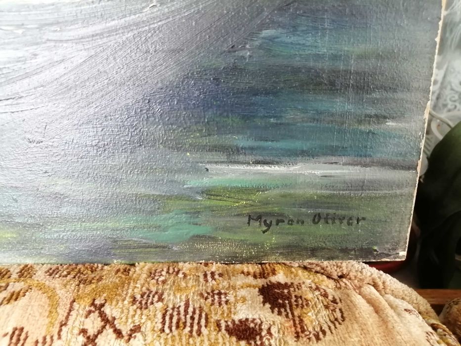 Tablou Myron Oliver - Pescarul pe inserat