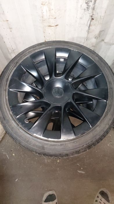 Шины с дисками на авто Тесла