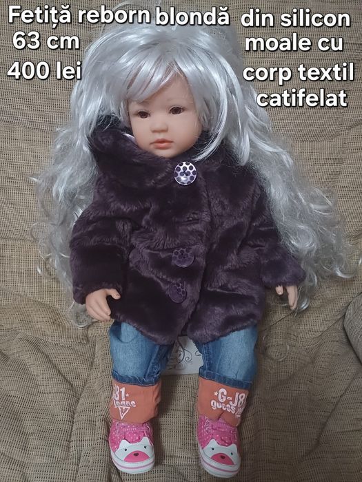 Păpuși,bebeluși reborn-silicon,vinil