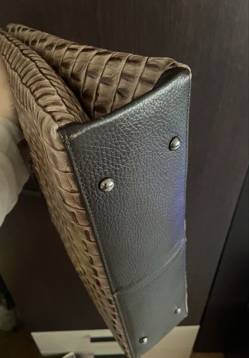 Голяма чанта естествена кожа