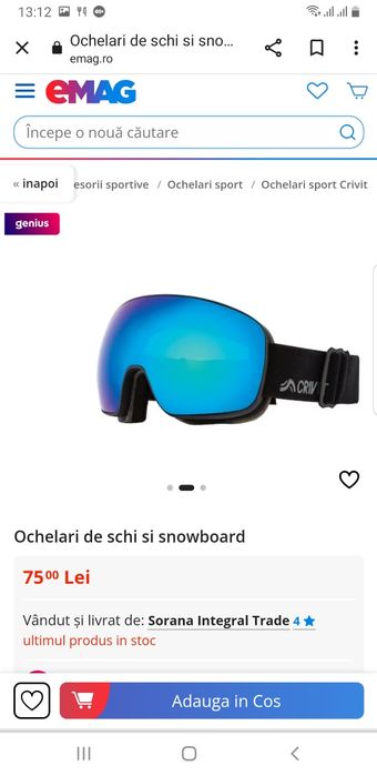 lot de ochelari ski snowbord protecție UV,noi, schimb