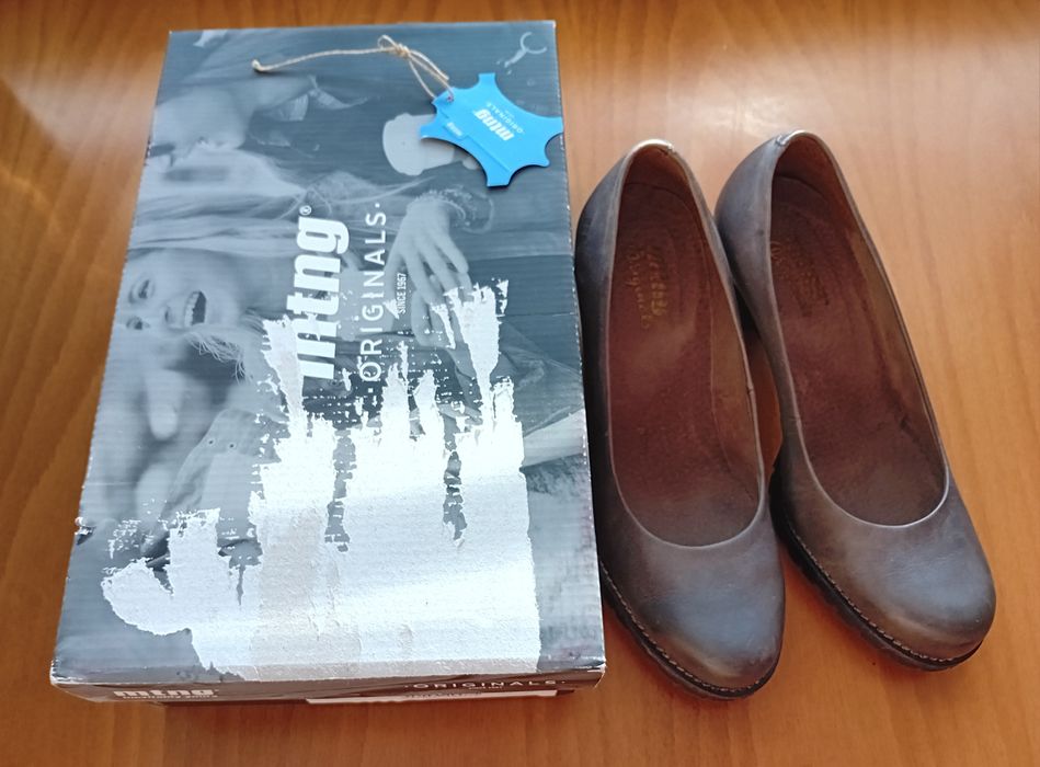 Обувки токчета Mustang/mtng 35, естествена кожа  НОВИ