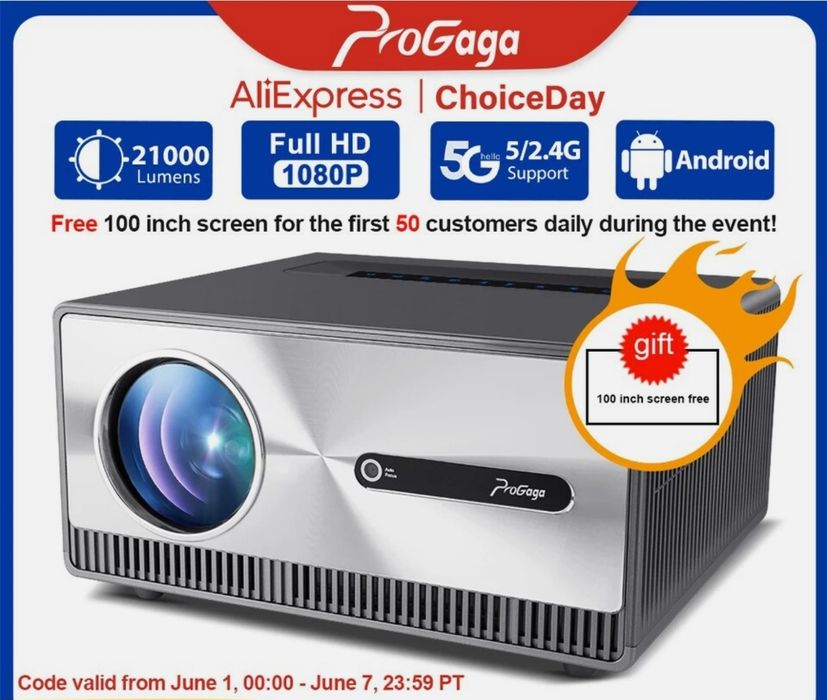 Проектор Progaga PG 600W