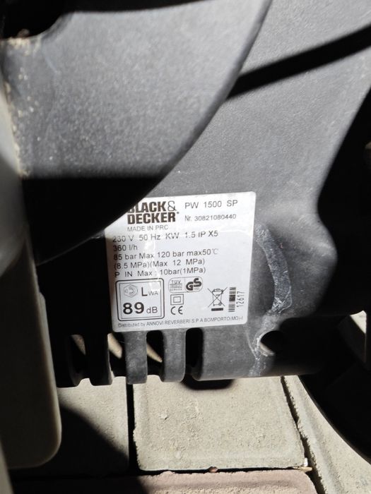 Мойка высокого давления Black decker