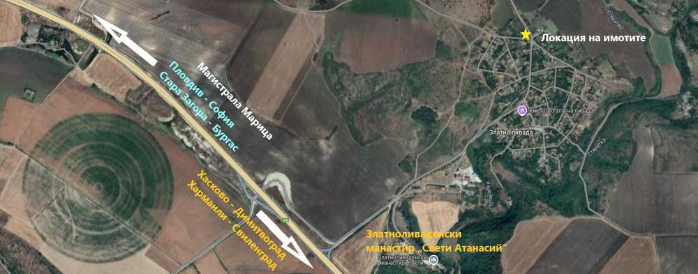 Продава се Парцел в с. Златна ливада, Област Стара Загора - 5900 кв.м за 11 €/кв.м - Снимка #1