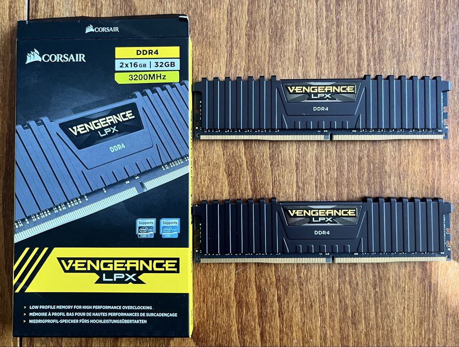 Corsair Vengeance LPX 32GB 2x16GB DDR4 3200MHz | Доживотна гаранция