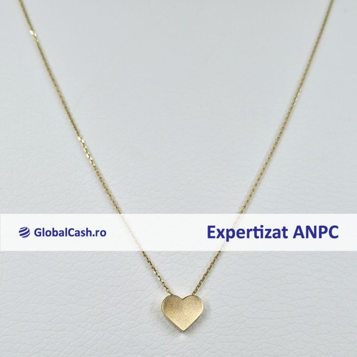 Lant cu pandantiv din aur de 14k, 2.15g | GlobalCash.ro #GR114515