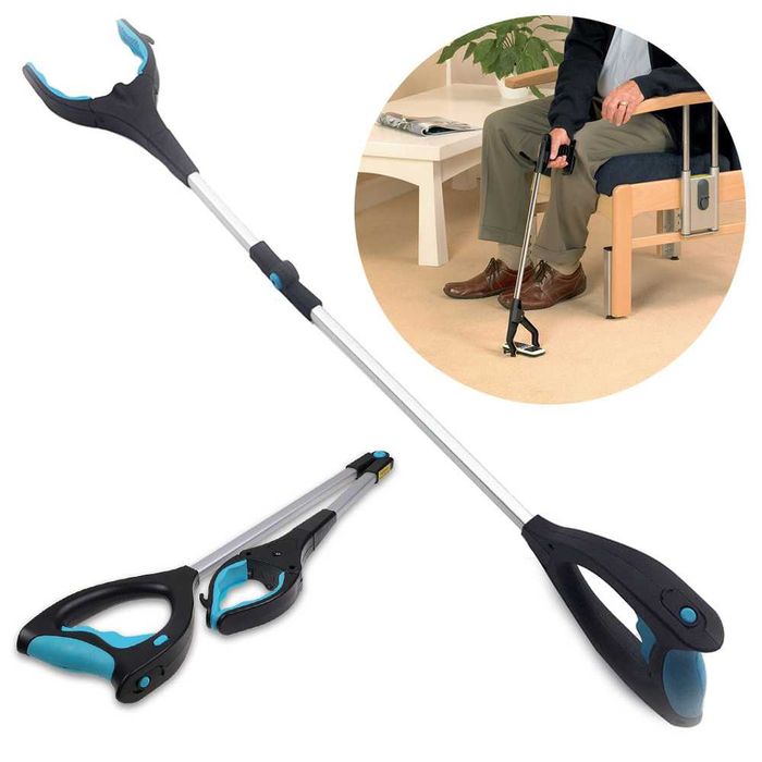 Cleste pentru ridicare obiecte cu LED pentru seniori pliabil 82 cm