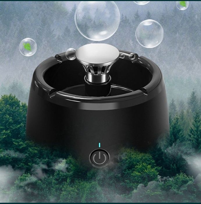 Умная смарт пепельница для удаления дыма в салоне автомобиля и дома