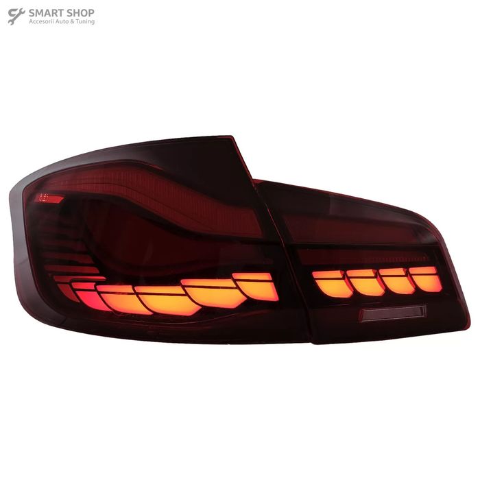Stopuri OLED BMW Seria 5 F10 (2011-2017) Rosu Clar cu semnal dinamic