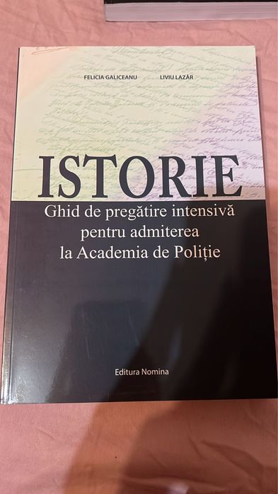 Carti de istorie pentru pregatire Academia de politie
