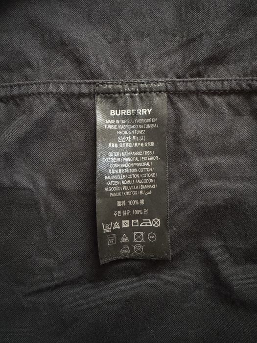 Cămașă Burberry – neagră, logo print – mărime XL