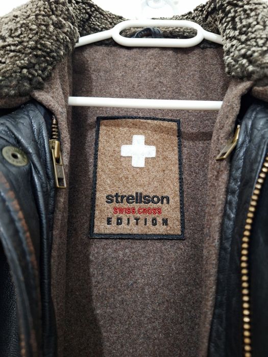 Geacă bărbați Strellson Swiss Edition 100% piele naturală mărimea M