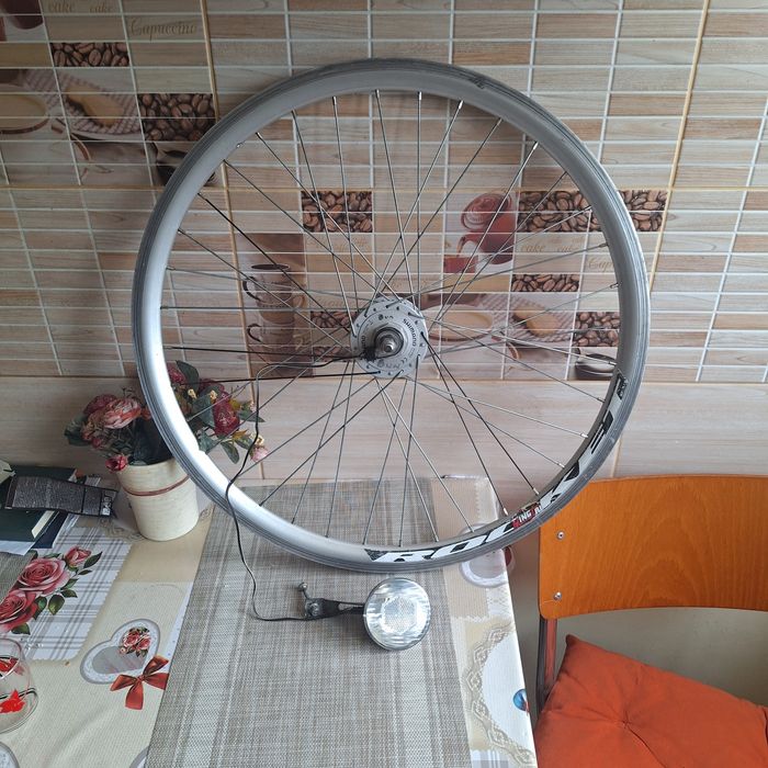 Set roti Crosser fata spate duble pe 29 complete,  roata fata pe 28/29