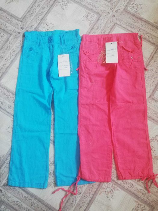 Брюки лен девочке
