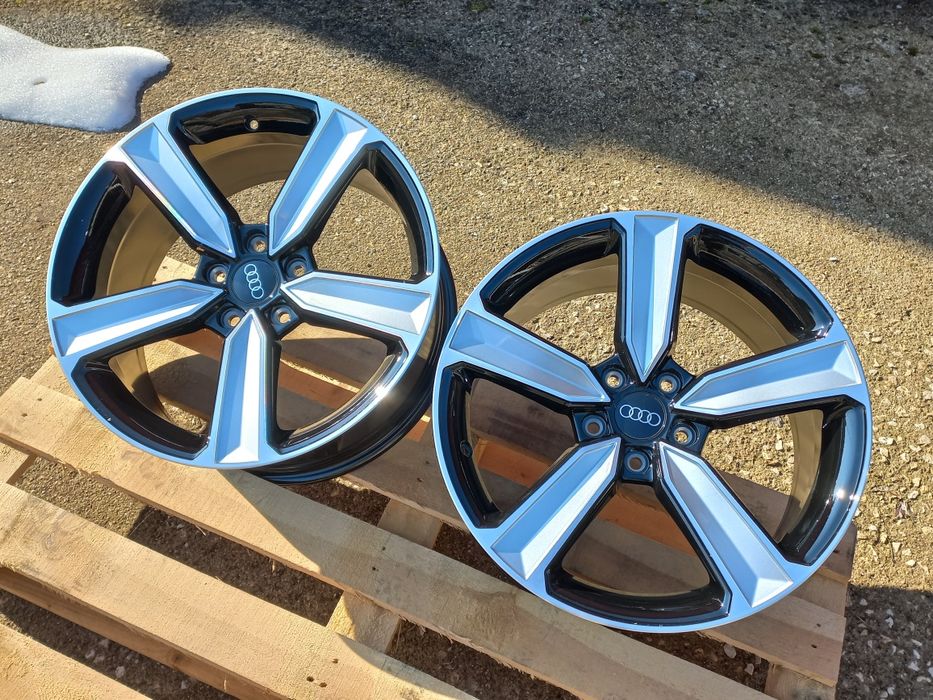 18. АУДИ 5Х112 БАБА ЯГА Deep Black Silver A3 A4 A5 A6 A7 A8 Q3 Q5 Ч.Но