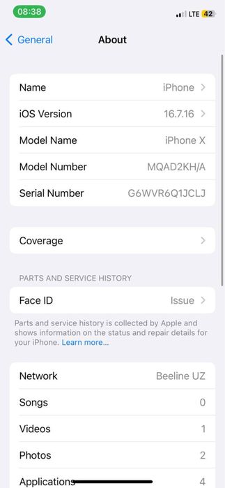 iphone x idial tel